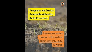 Sesión Informativa del Programa de Suelos Saludables (Español)