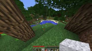 Minecraft Lets Play #2 Nästan Sprängd Av En Creeper & Blåa Blommor