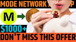 New Airdrop Mode Network || Big Airdrop From Mode Network || How to earn money online