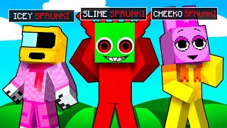 Turning My Friends into SPRUNKIS in Minecraft!