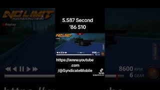 No Limit Drag Racing 2.0: '86 S10 5.587 Second Pass #nolimit2 #dragracing #gaming #mobile #android