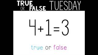 Number Talk: True or False Tuesday (April 28, 2020)