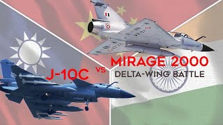 Delta-Wing Fighter Showdown: China's J-10C vs. India and Taiwan's Mirage 2000