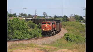 Empty Coal Trains, Chase, and a Crazy Curve in Bowie, TX!