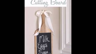 DIY Chalkboard Cutting Board Decor