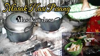 MASAKAN KAMPUNG SEDERHANA NIKMAT LUAR BIASA | NASI PISANG,IKAN GORENG DAN SOP