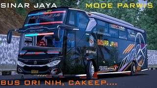 MOD BUSSID || SINAR JAYA JB3 SHD PARIWISATA NEW LIVERY BUS ORI