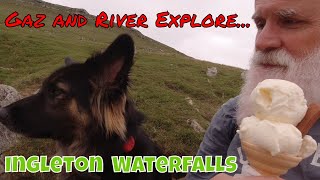 109: Ingleton Waterfalls Trail #fulltime #vanlife #vandog #waterfall #ingleton #ukvanlife #river