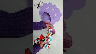 Making a BIG Rose🌹with Glitter Eva Foam DIY #diy #artwork #art #flowers #craft #rose #crafts #draw