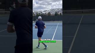 Hitting with the worlds smallest tennis racquet, attempting a 25 shot rally. #tennis #tennisracket