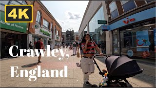 Crawley, England - 4K Walk (2024)