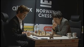 BIG GAME OF DAY!!! MAGNUS CARLSEN VS WESLEY SO | NORWAY CHESS 2017 ROUND 1