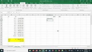 Monte Carlo Simulation in Excel - Capital Budgeting