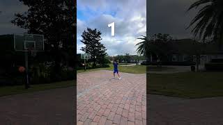 Which Basketball Trickshot is better? #trickshots #trickshot #shorts