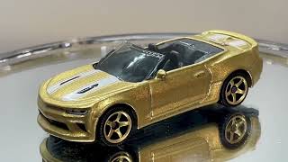 John316diecast Matchbox 50th Anniversary Superfast '16 CHEVY CAMARO CONVERTIBLE gold