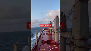 South Atlantic Ocean heading to Brazil santos #merchantnavy #ship #lifeofaseafarer #bigship