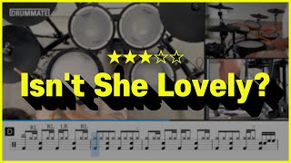 [Lv.18] Isn't She Lovely? - Steve Wonder (★★★☆☆) Pop Drum Cover