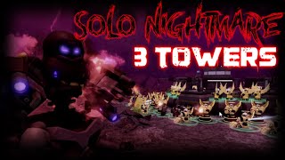 SOLO CHAPTER 4 WITH 3 TOWERS ONLY | Tower Defense X & TDX