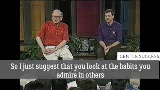 Warren Buffet on Choosing Your Habits (Gentle Success) Subbed