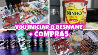 VOU INICIAR O DESMAME, UMA NOVA FASE PARA NÓS, NÃO ESTÁ SENDO FÁCIL 😩 + COMPRAS NO MERCADO