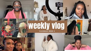 VLOGMAS WEEK 2 | RUNNING ERRANDS +UNBOXING +IKEA TRIPS+SHOOTING+COOOKING+SKINCARE+FILMING AND MORE