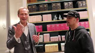 Street Scents at Parfums de Marly with Yvan Discussing Harrods Exclusive Haltane , Oriana, Delina