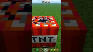 Minecraft : concrete mega tnt real or fake 🤔 #shorts