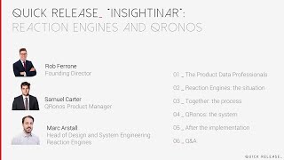 Quick Release_ 'Insightinar' #2: Reaction Engines implementing and securing buy-in for a BTRS tool