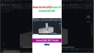 How to Fix UCS Icon in AutoCAD 3D | Gobeshona  #autocadtricks