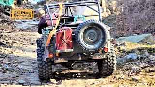 1/6 Scale RC Car Willys Jeep Dragon Off-Road Rock Crawling