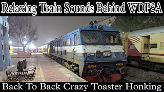 Relaxing Train Sounds Behind WDP3A: Shriganganagar To Bathinda Train Journey:Indian Railway