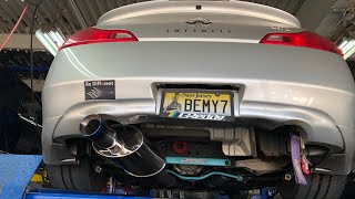 G37S Custom Quiet Single Exit Exhaust Clip