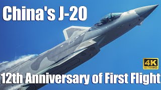 China‘s J-20 12th Anniversary of First Flight