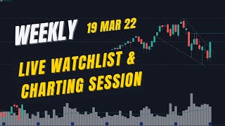 Weekly LIVE Watchlist & Charting session - 19 Mar 22