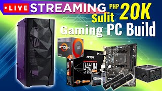 LIVE Streaming: Pinaka-Sulit na ₱20K Budget PC Build 2024 Ryzen 5 5500 + RX580  | Q & A