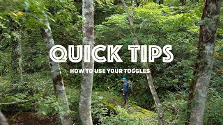 SHIMODA QUICK TIPS: How To Use Your Toggles (Action X50)