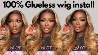 ALL-SET GLUELESS LACE WIG| HOW TO INSTALL YOUR WIG 100% AS A BEGINNER FT HAIRVIVI