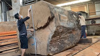 The World's Largest Wood Processing Factory. Super Huge Wood Monster Appears Amazingly Cut Down