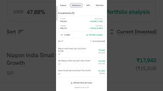 Today My mutual fund portfolio #youtubeshorts #shorts #mutualfundsahihai