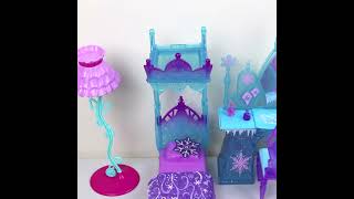 Pretty ! Frozen Queen Elsa's Style Bedroom Set Up, Cute Barbie Doll Bedroom #Dollstyle #Dollsworld