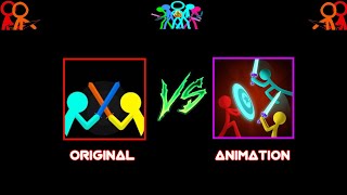 SUPREME DUELIST STICKMAN 🇻🇳 🇷🇺 ORIGINAL VS ANIMATION 🇧🇷 #stickman #short #animation @alanbecker