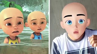 tiru aksi Upin Ipin, Upin Ipin dikejar lebah, sakura school simulator