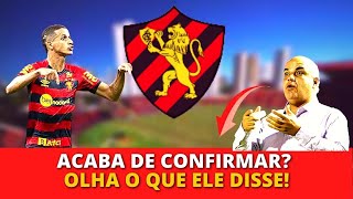 💥SAIU AGORA! POR ESSA NINGUÉM ESPERAVA! AGITOU O SPORT RECIFE! NOTÍCIAS DO SPORT CLUB DO RECIFE HOJE