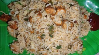 Chicken Fried Rice Recipe in Tamil | Roadside Chicken Fried Rice | How to make chicken fried rice |