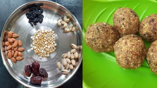 cooking without fire Episode-11 | dry fruits laddu recipe