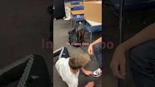 Bro ate the banana in class #goofy #bananna #funny #schoolmemes #fail