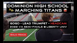 Solo Track - Lead Trumpet Headcam 2022 VA Semi-Finals at Liberty University