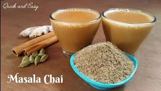 masala chai with homemade masala powder