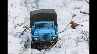 Ural 4320 (Урал 4320) winter driving - RC scale truck [Cross RC UC6] part 3