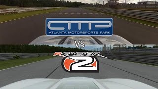 rFactor 2 vs Real Life - Atlanta Motorsports Park